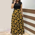 thumbnail image 1 of SMihono Robe Maxi Bohème d'Été pour Femmes Grande Taille Robe d'Été Unie Colorée Manches Courtes Robes de Plage Décontractées Maxi Robe de Plage, 1 of 5