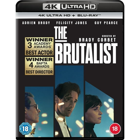 The Brutalist (4K Ultra HD) Guy Pearce Adrien Brody Felicity Jones