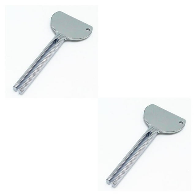sweethay Toothpaste Squeezer Stainless Steel Cosmetics Extruder Dispenser Rolling Dye Holder Hair for Household Daily Necessity Supplies Como se muestra en la imagen 2piezas sweethay CBP372382
