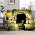 thumbnail image 1 of Manta de Anime japonés de dibujos animados Spirited Away, súper suave, kawaii, ropa de cama de viaje, sofá, cama, regalo de cumpleaños, 1 of 4