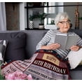 thumbnail image 2 of LHSHID 60th Birthday Gifts for Women 60th Birthday Gift Ideas Blanket Gifts Ideas for 60th Birthday Birthday Gifts for 60 Year Old Woman 60th Birthday Party Decor Gifts for Mom Wife 30x40in, 2 of 5