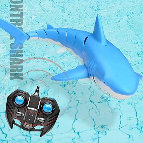 FMT 2.4G Remote Control RC Waterproof Shark Outdoor Swimming Pool Toys ...