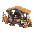 thumbnail image 2 of Nativity Set for Easter & Christmas, 12-Piece Holy Family Figurines with Wood Stable - Hand-Painted Resin Miniature Scene for Tabletop Indoor Decor & Gift, 2 of 9