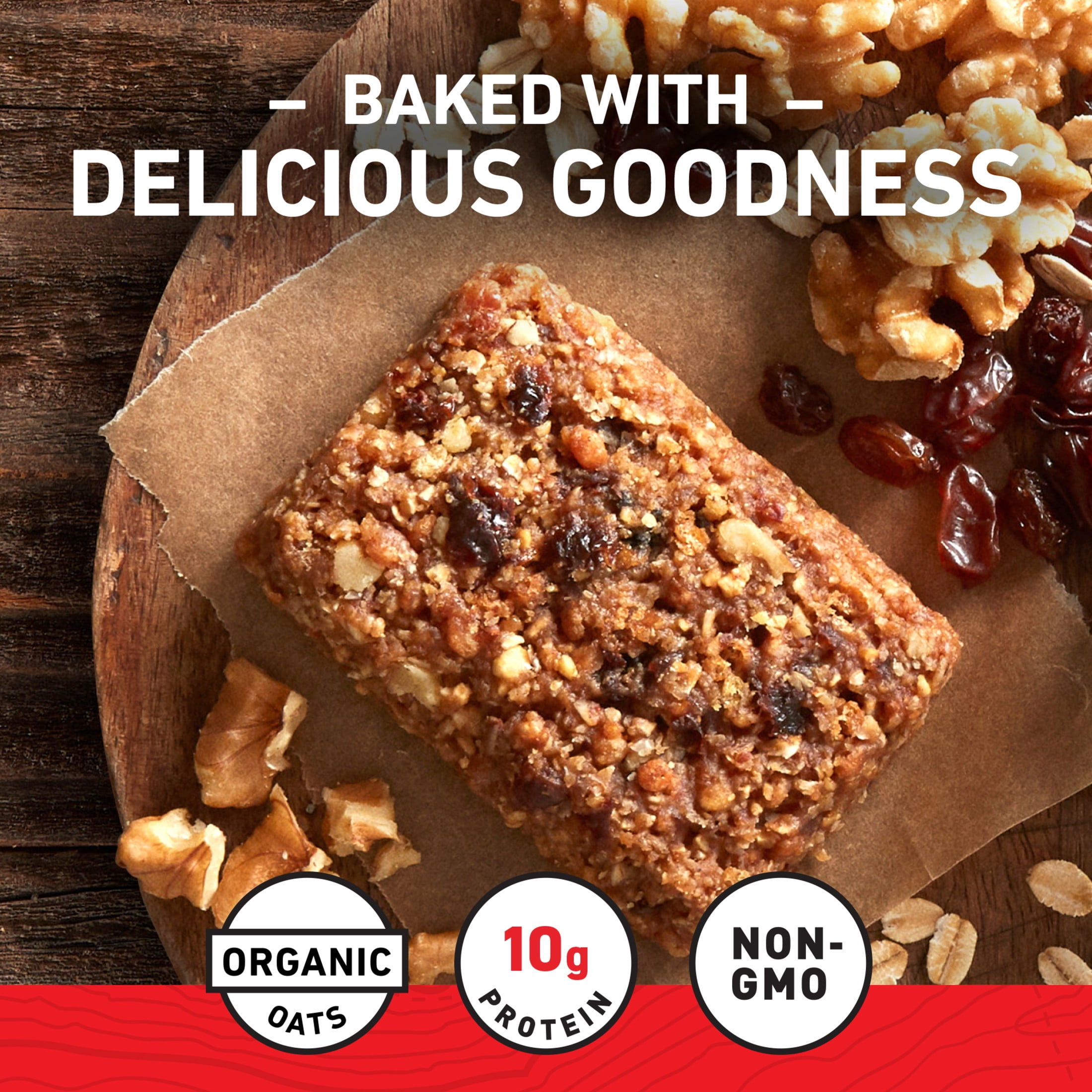 (3 pack) CLIF BAR Energy Protein Bars, Oatmeal Raisin Walnut, 5ct