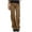 Brown, variant on YYDGH High Waist Cargo Pants for Women Baggy Jogger Straight Wide Leg Parachute Pants Y2K Pants Black Black