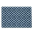 thumbnail image 1 of Dutch Cutting Board, Hand Drawn Style White Flowers on a Blue Background Classic Delft Pattern, Decorative Tempered Glass Cutting and Serving Board, Large Size, Navy Blue and White, by Ambesonne, 1 of 1