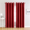thumbnail image 1 of Living Room Blackout Curtain, Heat Insulation Blackout Curtain, Solid Color Grommet Top-week, 1 of 4