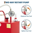 thumbnail image 2 of Panier à Carburant – Réservoir de Transfert d'Essence Portable 30/40 Gal – Pompe Rotative – Contenant de Carburant Mobile Robuste – Voitures, Bateaux, VTT et Tondeuses, 2 of 5