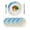 Blue, variant on 13 Inch Round Placemats Set of 4, Teal Beach Coastal Non Slip Heat Insulation PP Table Mats, Summer Ocean Nautical Seaside Washable Place Mats for Kitchen Dining Party Table Decor