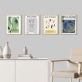 thumbnail image 3 of PixonSign Framed Wall Art Magritte & Picasso Exhibition Posters, Set of 4 Geometric Colorful Abstract Pattern Illustrations, Adhesive Canvas Prints Multicolor for Home Decor - 12"x16" Natural, 3 of 5