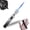 Silver, variant on Torch Lighter - Windproof Jet Flame Refillable Butane Lighter with Adjustable Flame, Lightsaber Design, Visible Window, for Kitchen, Outdoor(Gas Not Include)