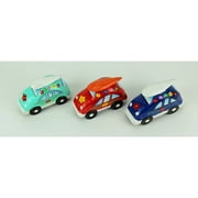 Chesapeake Bay Ltd Colorful Wood Surfer Flower Power Beach Buggy Set of 3