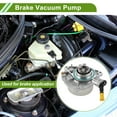 thumbnail image 2 of Bomba de vacío de freno Unique Bargains No.456578 Bomba de vacío del motor para Peugeot 207 2008-2013 Aleación de aluminio Tono plateado 1 Pc, 2 of 7