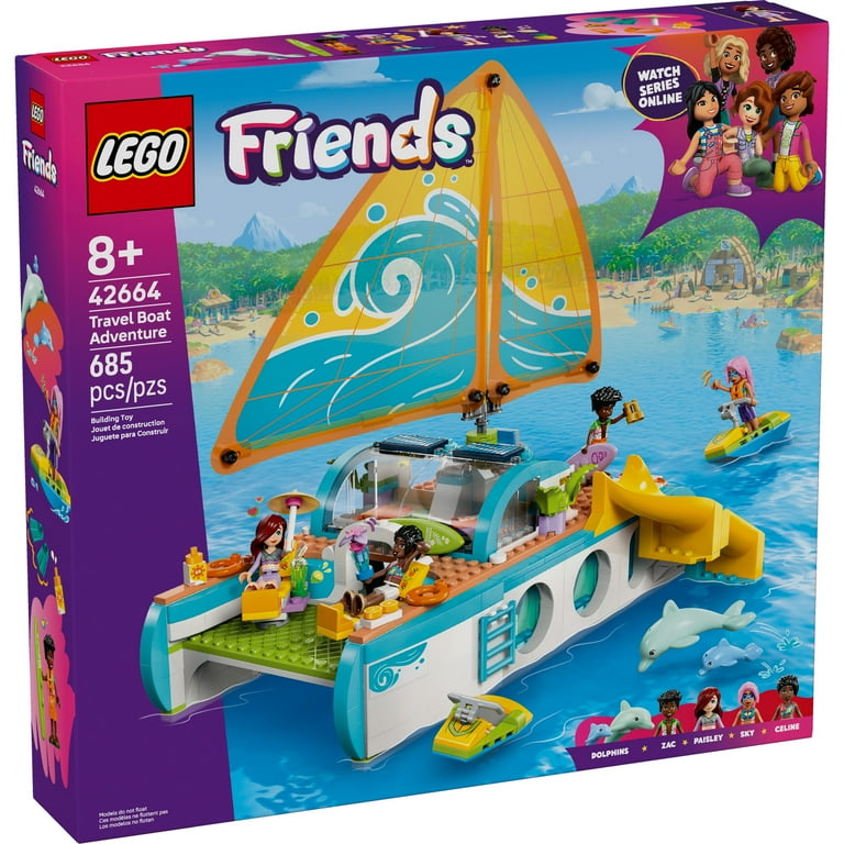 LEGO Friends Travel Boat Adventure Pretend Play Building Toy - Toy