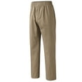 thumbnail image 4 of Akiihool Mens Work Pants Relaxed Men's Straight Fit Stretch Cargo Pant Casual Winter Pants (Khaki,5XL), 4 of 5