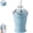 Blue, variant on 2-in-1 Collapsible Silicone Ice Ball Maker Cup, Portable Ice Sphere Mold and Travel Tumbler for Whiskey Iced Coffee Easy to Clean