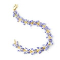 thumbnail image 4 of Galaxy Gold 7.8 CTW 14k Solid Gold Butterfly Bracelet Tanzanite, 4 of 4