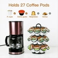 thumbnail image 2 of Coffee Pod Holder, Coffee Pod Storage Compatible for K Cups (27 Pods), Spins 360-Degrees Coffee Pod Holder Black, 2 of 6