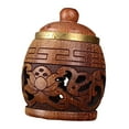 thumbnail image 5 of Dualoai Wood Carved Pendant Decorative Bag Accessory for DIY Jewelry Bag Pendant DIY Lotus, 5 of 9