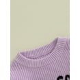 thumbnail image 5 of ZINTAOZT Toddler Baby Girl Halloween Clothes Ghost Knitted Oversized Sweater Long Sleeve Pullover Knitwear 12M-5T, 5 of 8