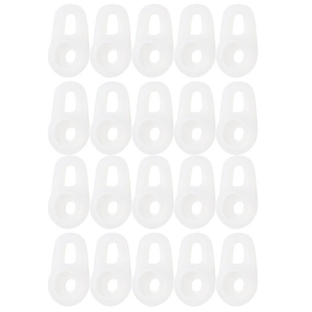 Miangastore 20 Pcs Capuchons d'Écouteurs Sans Fil en Silicone Anti-Écouteurs Housse de Protection Accessoires de Casque (Semi-Transparent)