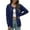 za-Navy, variant on PMVFHDE Women's Knitted Cardigan Sweater Autumn Winter Coat Large Size Outerwear Cozy Long Sleeve Button Front Casual Warm Fashion Navy