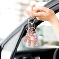 thumbnail image 3 of R Fashion Resin Letter Keychain, Butterfly Tassel Pendant With Gradient Design And Shiny Letters, Multi-Functional Use For Backpack And Car Keys, 3 of 5