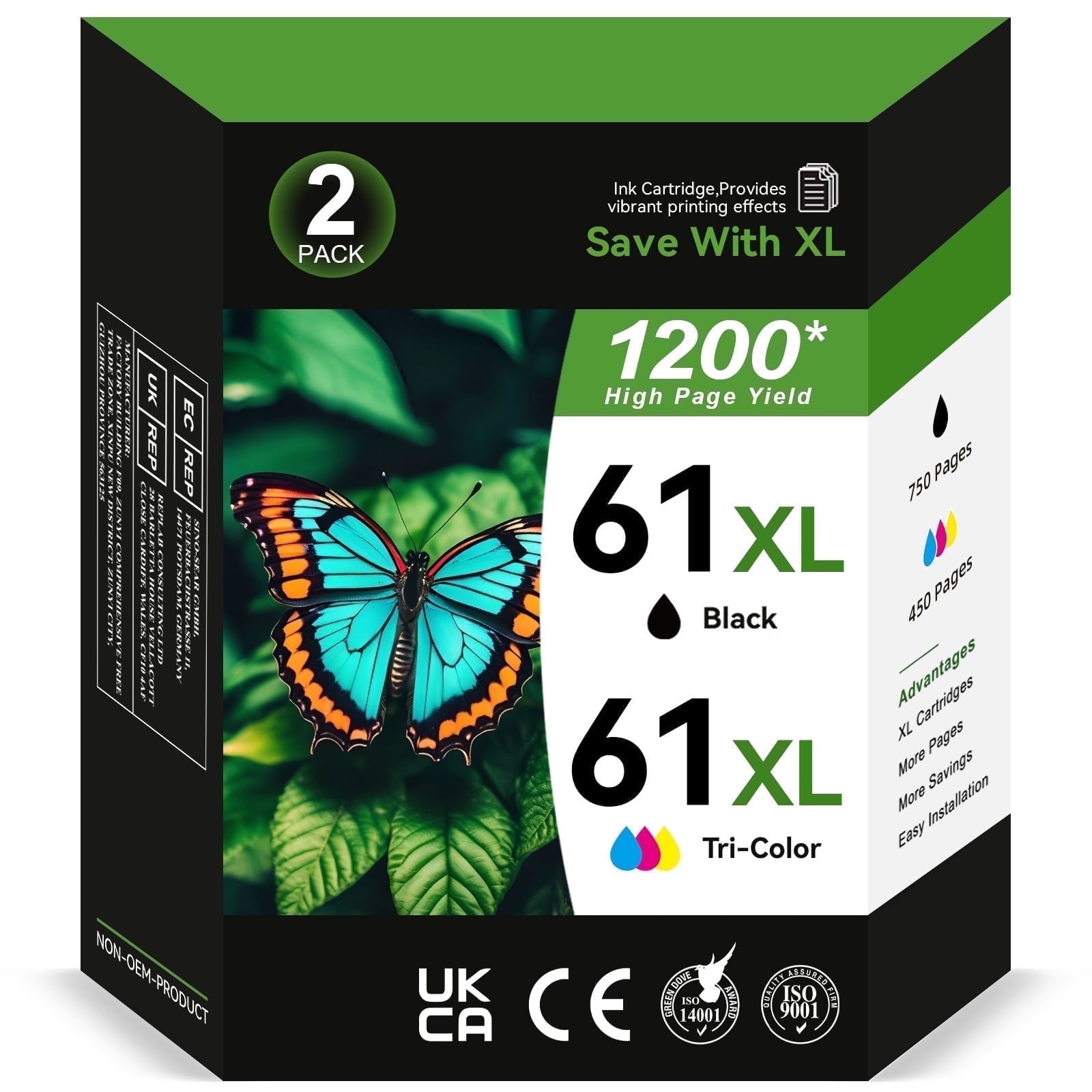 Cartridge compatible with HP Comp Deskjet 1000, 1050, 2050