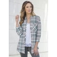 thumbnail image 4 of Roaman's Women's Plus Size Plaid Flannel Tunic, 4 of 6