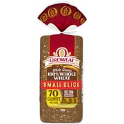 Oroweat Small Slice Whole Grains 100% Whole Wheat Bread Loaf, 18 oz