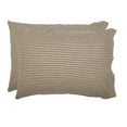 thumbnail image 3 of VHC Brands Sawyer Mill Ticking Stripe Pillowcase, Charcoal Gray, 21x30, Set of 2, 3 of 5