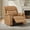 Saddle Brown, variant on Spruce & Spring Power Recliner Chair, Modern Faux Leather Wall Hugger Electric Recliner Sofa with Channel Tufted Back and Overstuffed Armrests, Adjustable Living Room Single Sofa, Saddle Brown