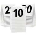 thumbnail image 1 of UrbanMingle 30 Pieces Acrylic Tent Table Numbers, Number 1-30 White and Black, 1 of 5