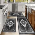 thumbnail image 6 of Kitchen Rugs Sets of 3 Non Slip Washable Kitchen Mats for Floor, Waterproof Kitchen Runner Rug, Floor Mat Carpet for Entryway, Laundry, Sink, Hallway, Bathroom, 6 of 12