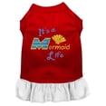 thumbnail image 2 of Mirage Pet Products Mermaid Life Embroidered Dog Dress L Red/White, 2 of 2