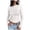 White, variant on Womens Work Shirts Slim Long Sleeve Round Neck Crop Basic Solid Tight Womens Athletic Tops,White,M