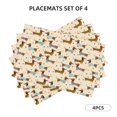 thumbnail image 5 of Rocae Dachshund Dog Printed Heat Resistant Place Mats,Classic Hemstitch Cloth Fabric Placemats Imitation Linen Place Mat Table Mats 18x12 inch, 5 of 5