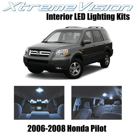 - XtremeVision LED for Honda Pilot 2006-2008 (12 Pieces) Cool White Premium Interior LED Kit Package + Installation Tool Tool