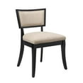 thumbnail image 2 of Modway Pristine Solid Wood and Fabric Dining Chairs in Beige (Set of 2), 2 of 7