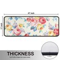 thumbnail image 5 of Kitchen Rugs Sets Of 2,Pioneer Flower Floral Print Pattern Anti Fatigue Kitchen Mat Rugs Non Slip Washable,Decorative Kitchen Floor Mats for Kitchen,Sink,Laundry,17"x47"+17"x47", 5 of 5