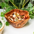 thumbnail image 3 of Rainforest Bowls Star Teak Wood Bowl 2-Pack, 3 of 5