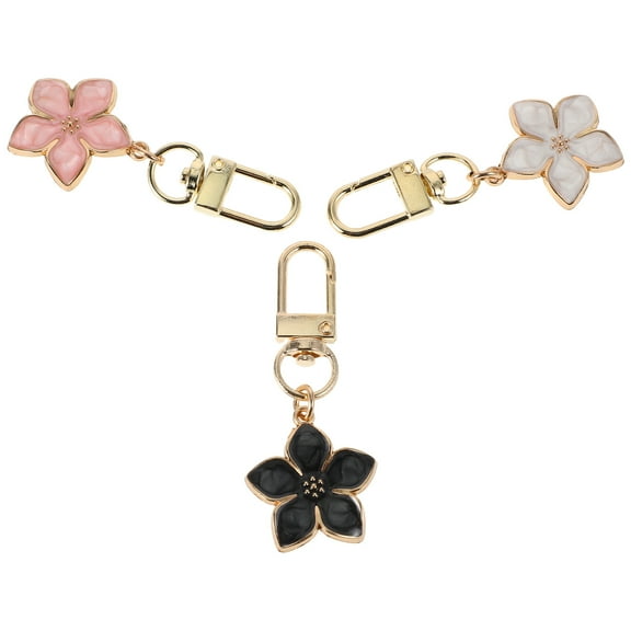 3pcs Flower Keychain Key Chains Women Cute Keychains For Women Backpack Keychain Purse Pendant Bag Keyring Decorations Aesthetic Keychain Accessories