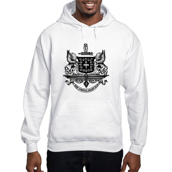 CafePress - Psi Upsilon Black And White Crest Sweatshirt - Pullover Hoodie, Hooded Sweatshirt