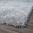 thumbnail image 5 of Contemporary 5x8 Area Rug Shag Thick (5'3'' x 7'3'') Diamond Silver, White Living Room Easy to Clean, 5 of 8