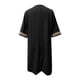 thumbnail image 5 of Puntoco Vestido De Manga Corta Con Cuello En V, Vestido Casual Con Cuello En V De Manga Media De Color Sólido De Verano Para Mujer Negro Xxxl, 5 of 5
