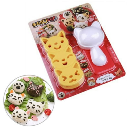 

1 Set Cute Smile Cat Sushi Rice Mold Decor Cutter Sandwich DIY Too;AUJ FiGBAqWA