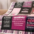 thumbnail image 4 of Best Grandma Blanket Gifts from Grandchildren Grandma Mothers Day Christmas Birthday Gifts | Best Grandma Ever Blanket Throw Blanket Presents Bday Gifts from Grandaughter Grandson 5”, 4 of 7