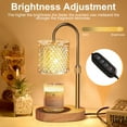 thumbnail image 5 of Finew Candle Warmer Lamp with Timer Dimmer Adjustable Height for New Home Decor,Birthday Gifts for Women,Wax Warmer with 2 Bulbs for Women Mom Mother's Day Gifit ,Christmas Gifts, 5 of 7