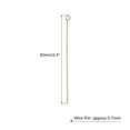 thumbnail image 2 of 200Pcs Eye Pins Jewelry Findings Eye Pins 60mm Iron Eye Pins for Jewelry Making 21 Gauge Rose Gold, 2 of 6