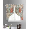 thumbnail image 3 of Elegant Spring Floral Swag Valances for Windows, Summer Botanical Farmhouse Rod Pocket Sheer Valances for Large Windows, Swag Toppers Light Filtering for Kitchen Living Room 2 Panels 36''x45'', 3 of 6